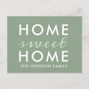 Carte Postale Faire-part Home Sweet Home Nous avons bougé Nouvelle cart