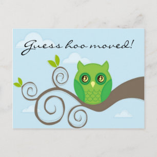 Carte Postale Faire-part Hoo de conjecture déplacé ! Style 2