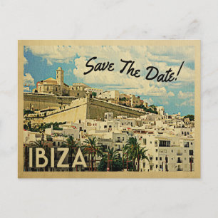 Carte Postale Faire-part Ibiza Sauvegarder La Date Vintage Espagne