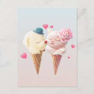 Carte Postale Faire-part Ice Cream Love