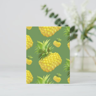 Carte Postale Faire-part Illustration de l'ananas