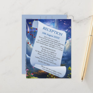 Carte Postale Faire-part Imaginaire royaumes de paysages magiques