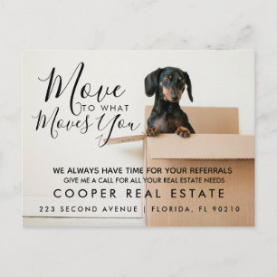 Carte Postale Faire-part Immobilier Déplacer vers ce qui vous déplace Faire