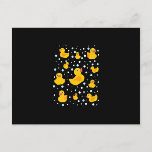 Carte Postale Faire-part Impression de canard en caoutchouc