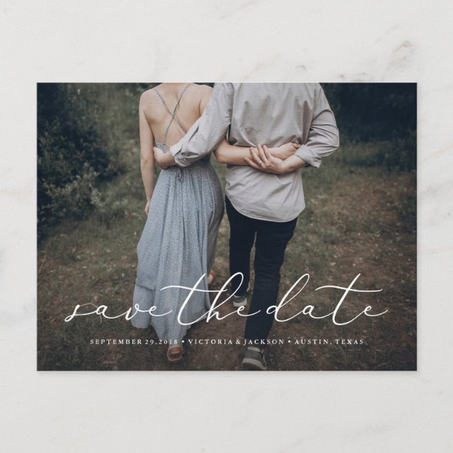 Carte Postale Faire-part In Love Save the Date Postcard (Devant)