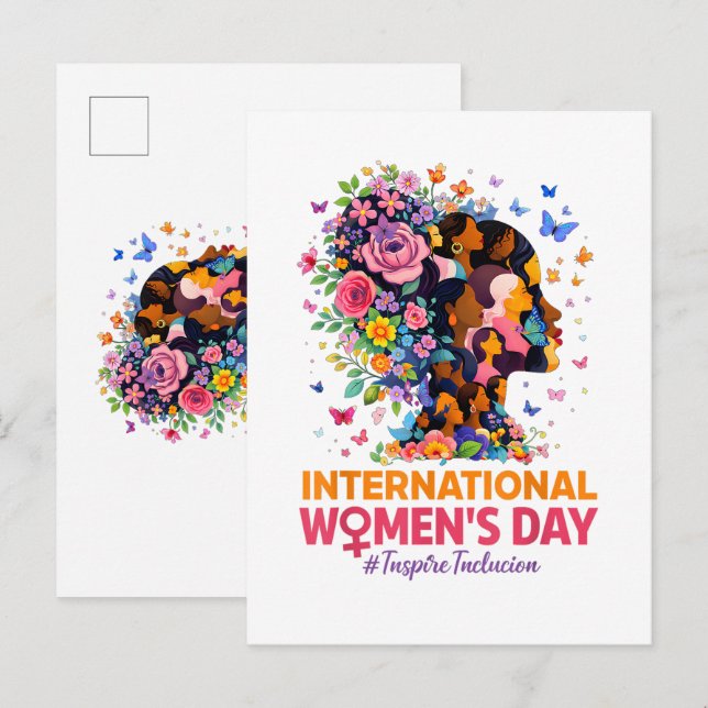 Carte Postale Faire-part International Women's Day (Devant / Derrière)