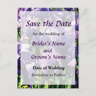 Carte Postale Faire-part Iris Princess Royal Smith Enregistrez la Date