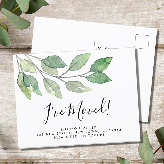 Carte Postale Faire-part J'ai déménagé une nouvelle maison en mouvement (Créateur téléchargé)