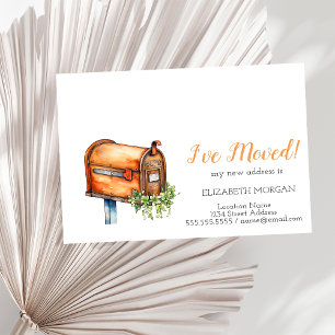 Carte Postale Faire-part J'ai déplacé des fleurs de boîte aux lettres Vinta