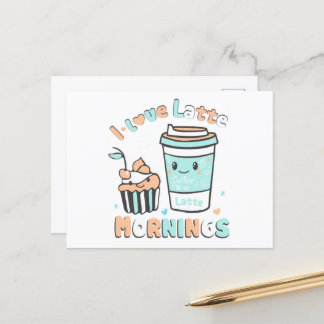 Carte Postale Faire-part J'Aime Les Derniers Matins