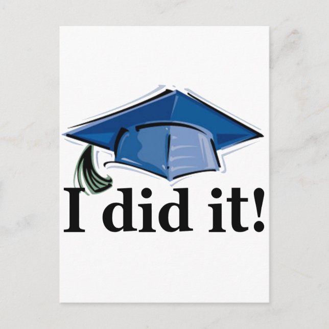 Carte Postale Faire-part Je L'Ai Fait ! (Devant)