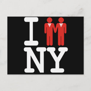 Carte Postale Faire-part Je me suis marié à NY MEN -.png