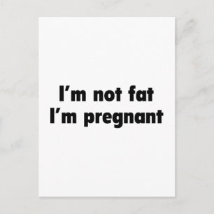 Carte Postale Faire-part Je ne suis pas gros. Je suis Enceinte.