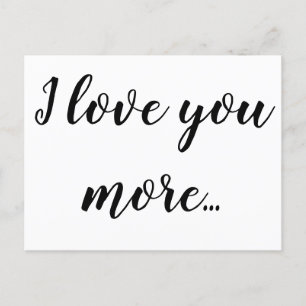 Carte Postale Faire-part Je t'aime plus