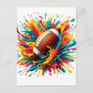 Carte Postale Faire-part Jeux de balle de sport modernes et colorés