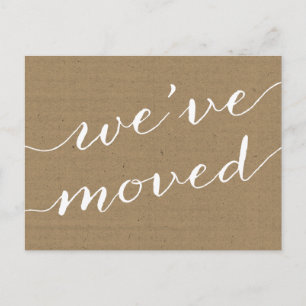 Carte Postale Faire-part Joli changement d'adresse de la calligraphie  