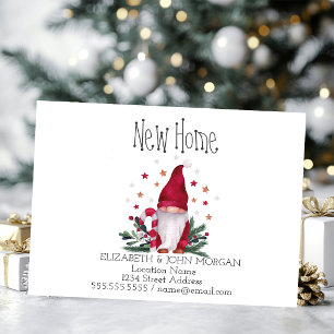 Carte Postale Faire-part Jolies vacances de gnome Nouvelle adresse