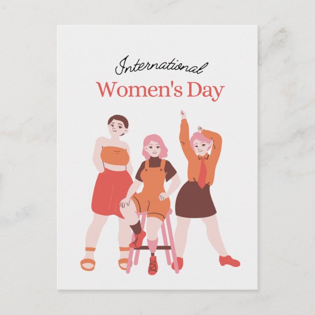 Carte Postale Faire-part Journée internationale des femmes  (Devant)
