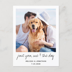 Carte Postale Faire-part Juste Toi Moi Et Le Mariage Du Chien Elopement