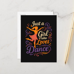Carte Postale Faire-part Juste un qui aime danser la danse