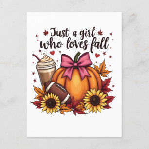 Carte Postale Faire-part Juste une fille qui aime le latte aux épices de ci