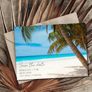 Carte Postale Faire-part Key West Florida Budget Beach Wedding