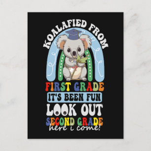 Carte Postale Faire-part Koalafied De la 1re année Attention 2e année