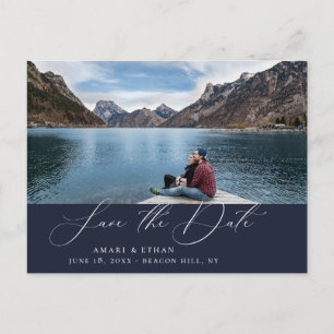 Carte Postale Faire-part La calligraphie moderne des Boho sauve la date