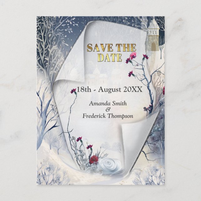 Carte Postale Faire-part La chaleur du soleil en hiver (Devant)