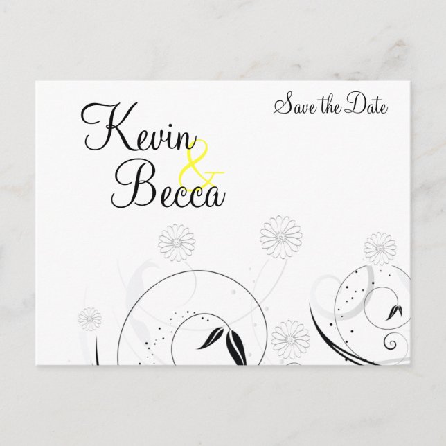 Carte Postale Faire-part la collection Daisy (Devant)