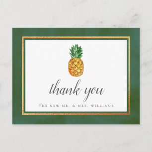 Carte Postale Faire-part La collection de Mariages d'ananas tropicaux