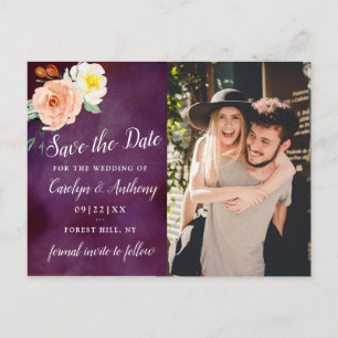 Carte Postale Faire-part La Collection Mariage Romance In Bloom