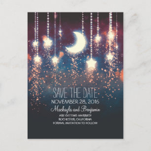 Carte Postale Faire-part la ficelle allume des économies romantiques