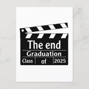 Carte Postale Faire-part La fin de la promotion 2025 Diplômé du cinéma 