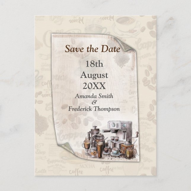 Carte Postale Faire-part La tradition du café suédois Fika le matin (Devant)