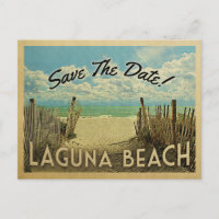 Laguna Beach Vintage Enregistrer La Date