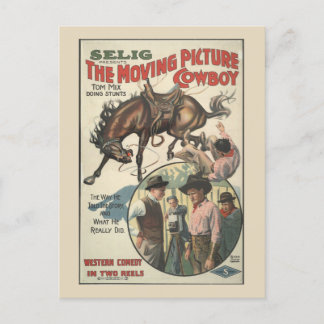 Carte Postale Faire-part Le Cowboy du film cinématographique