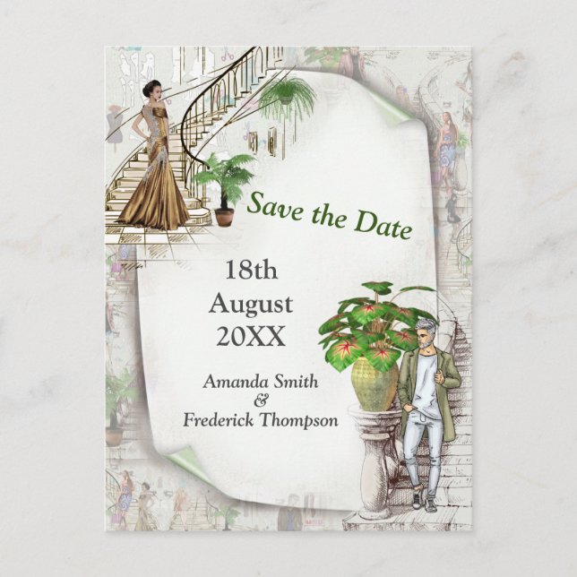 Carte Postale Faire-part Le créateur de mode  (Devant)