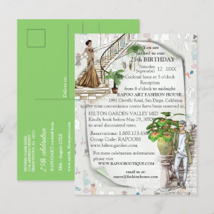 Carte Postale Faire-part Le créateur de mode 