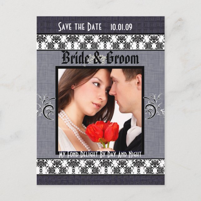 Carte Postale Faire-part Le prix du jour ! Enregistrez la date avec votre p (Devant)