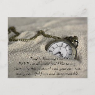 Carte Postale Faire-part Le temps s'écoule, Customisez-le !