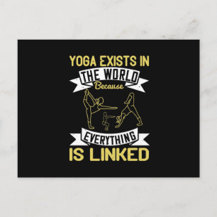 Carte Postale Faire-part Le yoga existe dans le monde parce que tout est li