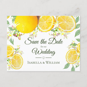 Carte Postale Faire-part Lemon Summer Wedding