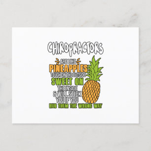 Carte Postale Faire-part Les Chiropraticiens Sont Comme Des Ananas.