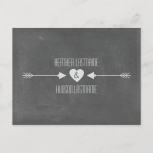 Carte Postale Faire-part Les flèches inspirées par tableau font gagner la