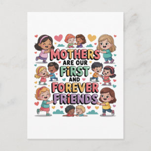 Carte Postale Faire-part Les mères sont nos premières et nos amies pour tou
