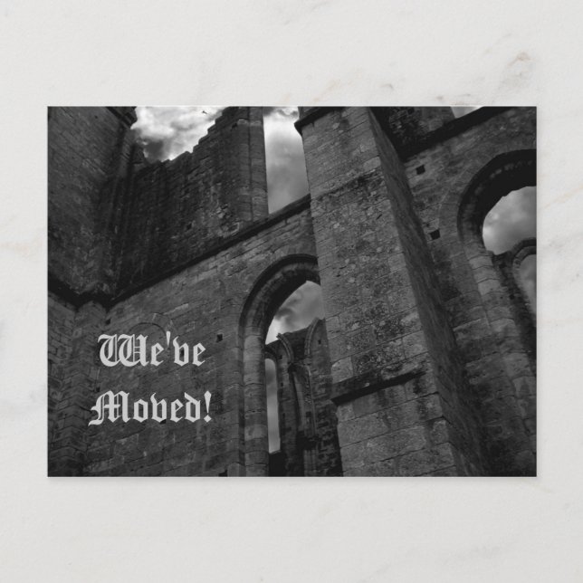 Carte Postale Faire-part Les ruines antiques se déplaçant vers une nouvelle (Devant)