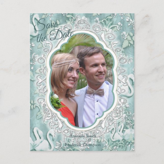 Carte Postale Faire-part Les tons pastel doux de Sage Green (Devant)