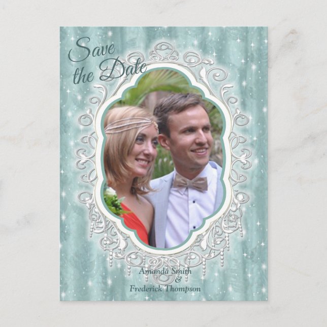 Carte Postale Faire-part Les tons pastel doux de Sage Green (Devant)