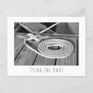 Carte Postale Faire-part Ligne de bateau, sauvez la date